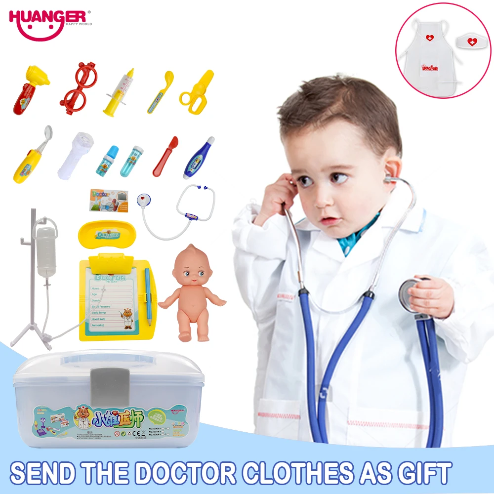 Huanger Doctor Play Набор игрушек Doctora Juguetes для детей медицинский набор Детская обучающая