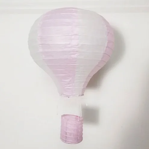 pink straight 25/30/35/40 см тепловой аэростат Радуга Бумага Фонари бар Decora Детские День рождения Свадебные украшения вечерние поставки Бумага лампа - Цвет: pink straight