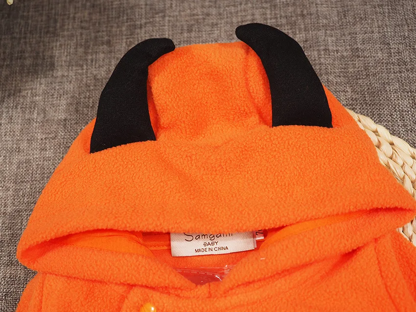 2018 Детский комбинезон на Хэллоуин с длинным рукавом милый капюшоном