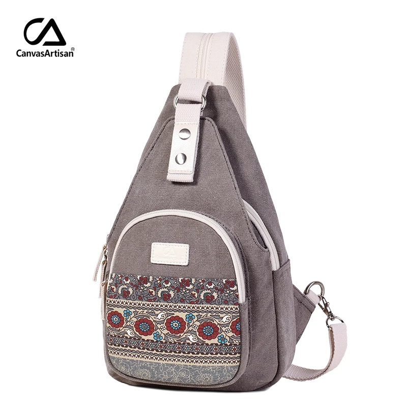 Женская Холщовая Сумка на плечо Canvasartisan повседневный дорожный маленький рюкзак в