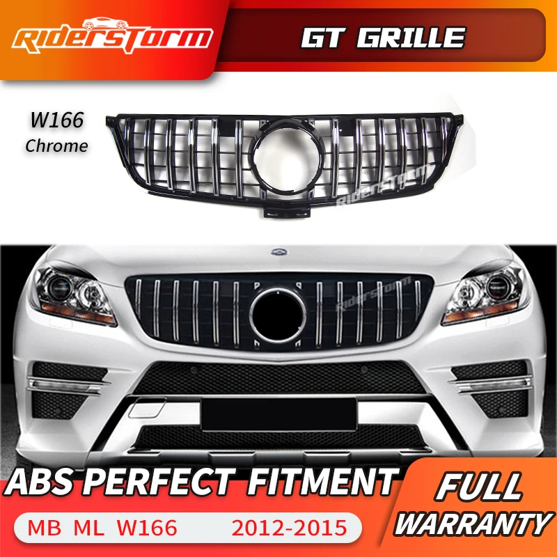 GT Style Передняя решетка для ML Class W166 R класса 2012-15 ML300 ML320 ML350 ml400 ML450 | Автомобили и