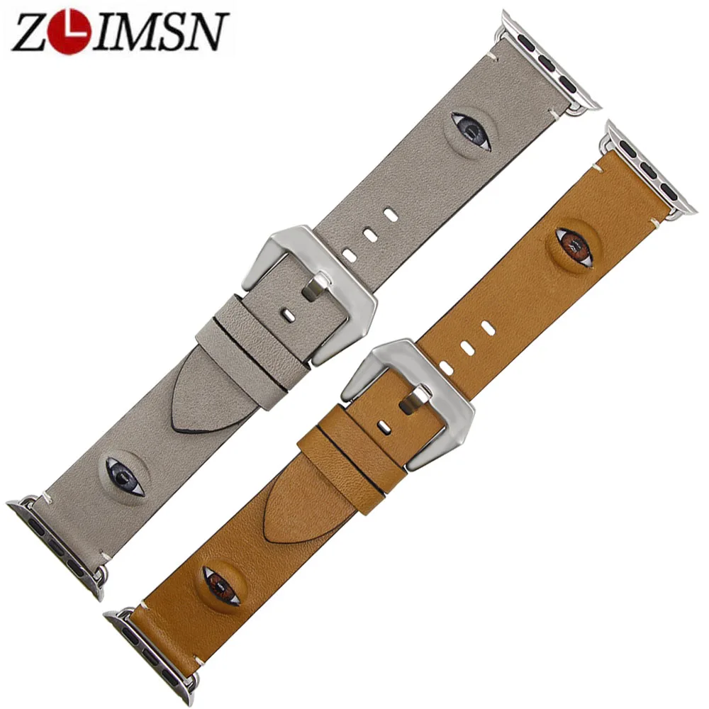 

Ремешок ZLIMSN из натуральной кожи для Apple Watch, 38/42 мм, Iwatch 3/2/1