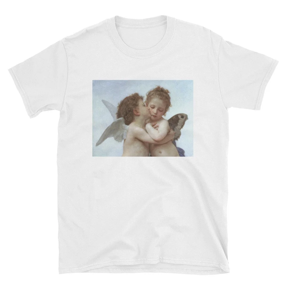 Fashionshow JF Angels Kissing Shirt Cupids Tee художественная Эстетическая футболка Renaissance Painting