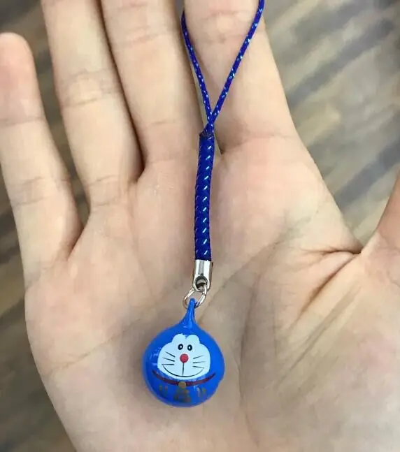 Новый 20 шт мультфильм японское аниме кошка кулон DIY Брелки с колокольчиком сумка