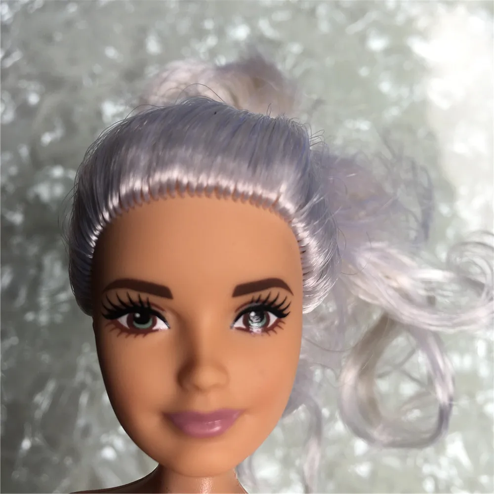 silver hair Ограниченная Коллекция, голова куклы, серебряные волосы, Корин Азия, лицо, кукла, аксессуары для девочек, сделай сам, повязка, принцесса, игрушка, голова, 1/6, модная Кукла - Цвет: silver hair