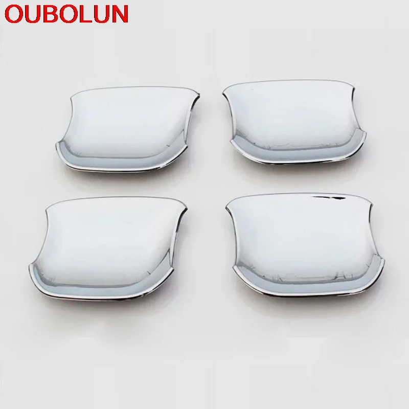OUBOLUN для KIA Rio K2 2017 LHD ABS Хромированная боковая дверная ручка протектор Крышка
