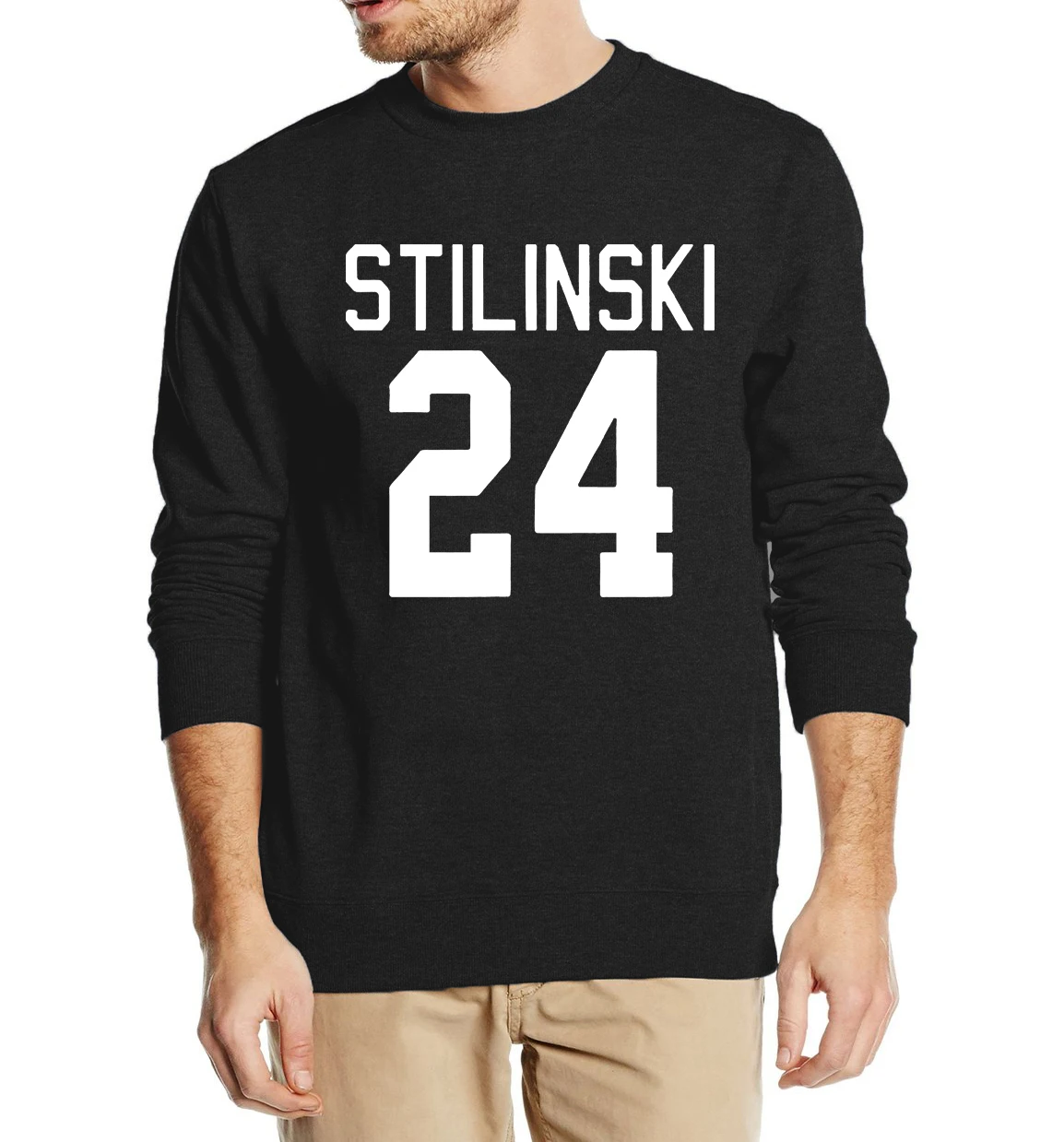 Мужская толстовка с волком Stilinski Number 24 на осень и зиму уличная спортивная одежда