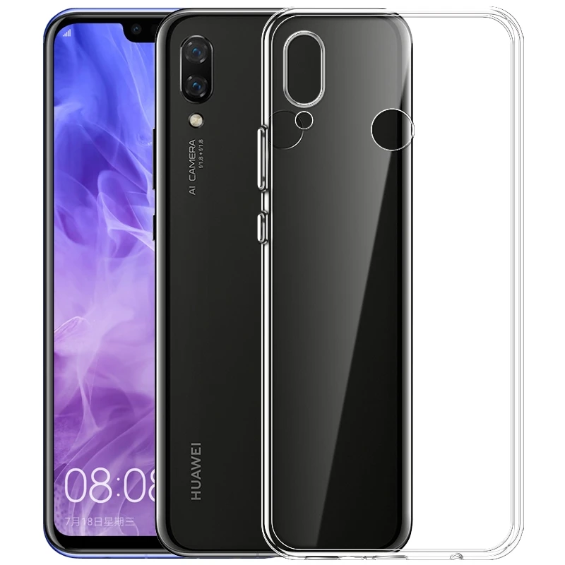 Чехол MAKAVO для Huawei Nova 3 тонкий прозрачный силиконовый чехол из ТПУ Прозрачная