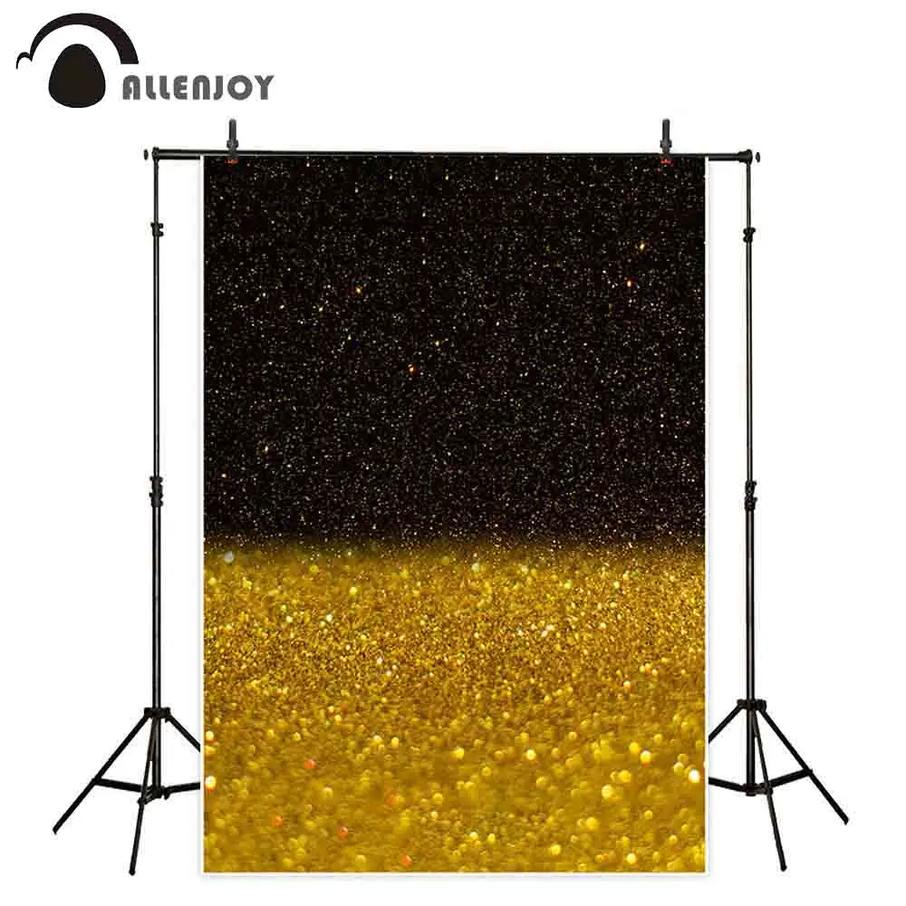 Тонкий Виниловый фон для фотосъемки Allenjoy с золотыми блестящими пятнами
