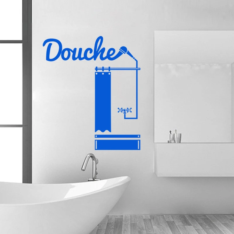 Виниловые наклейки Take a Shower Настенный декор для ванной комнаты художественная