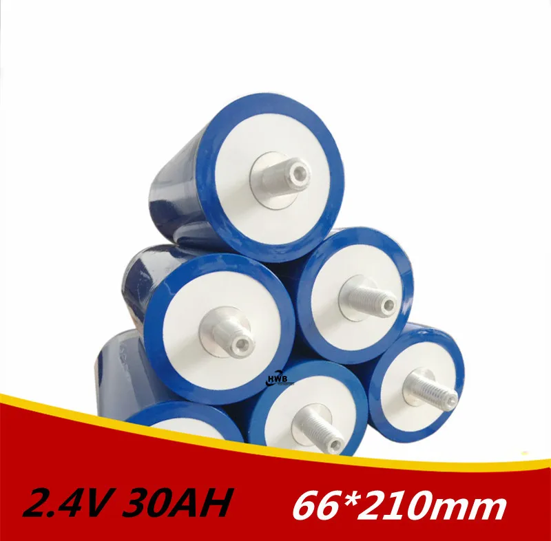 Литиевая батарея титанита 30 Ач 6 шт. динамическая цилиндрическая 2 4 в LTO для diy