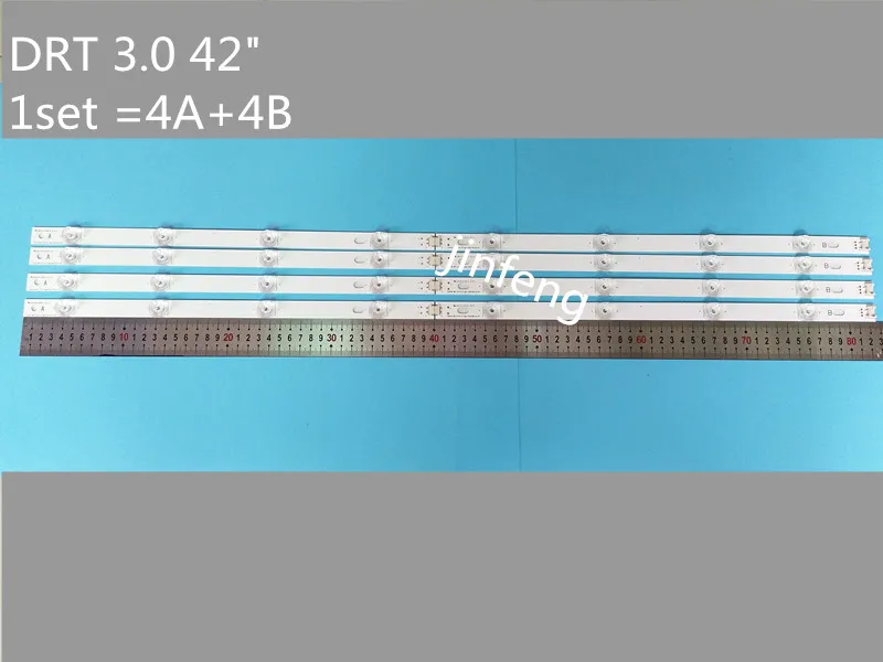 

New Kit 8pcs LED strip Replacement for LG LC420DUE 42LF652 42LB5500 INNOTEK DRT 3.0 42 inch A B 6916L-1710A 6916L-1709A