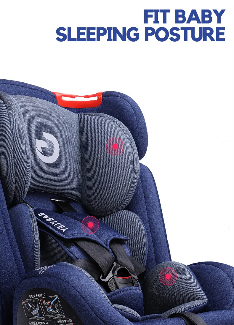 ISOFIX детские автомобильные безопасные сиденья, регулируемые детские автомобильные сиденья От 0 до 12 лет, большой угол ComfortInterface, автомобильные безопасные сиденья, костюм для 9-36 кг