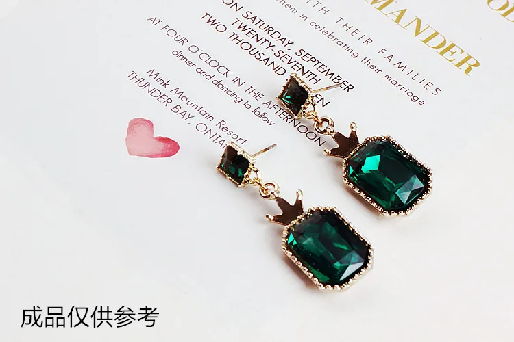 Аксессуары для украшений сделай сам квадратные серьги с бриллиантами корейский