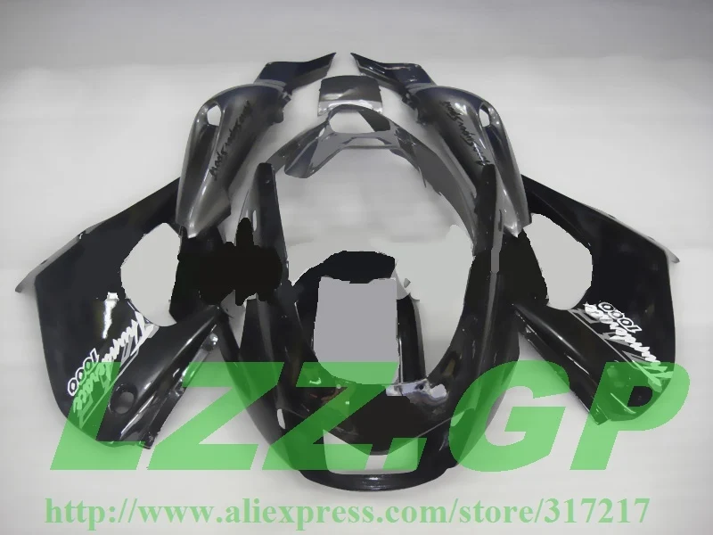 

Injection black Fairing parts for YZF600R 96 97 98 99 00 01 02 03 04 05 06 07 #DII88 YZF 600R 96-07 ABS fairings set