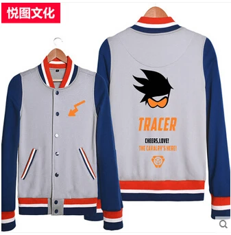 OW D.VA maccre Soldier:76 Mei Lucio Mercy Reaper Hanzo унисекс косплей бейсбольная куртка Бесплатная
