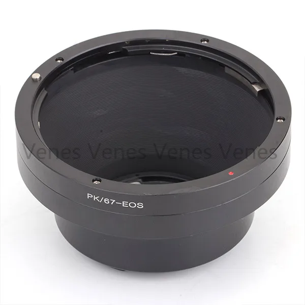 Venes для PK-67-EOS GE-1 AF Подтвердите адаптер крепления объектива-костюм для объектива Pentax 67 камера Canon EOS 4000D/2000D/6D II/200D/77D