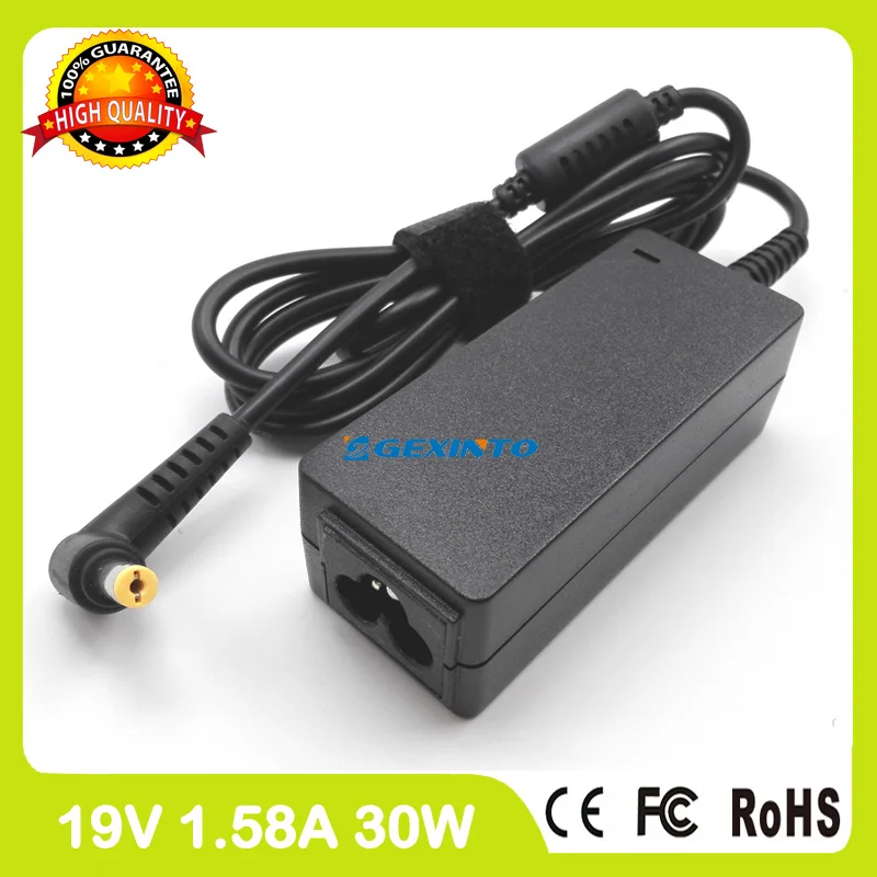 Адаптер переменного тока 19V 1.58A 30W зарядное устройство для ноутбука Dell Inspiron Mini 1090