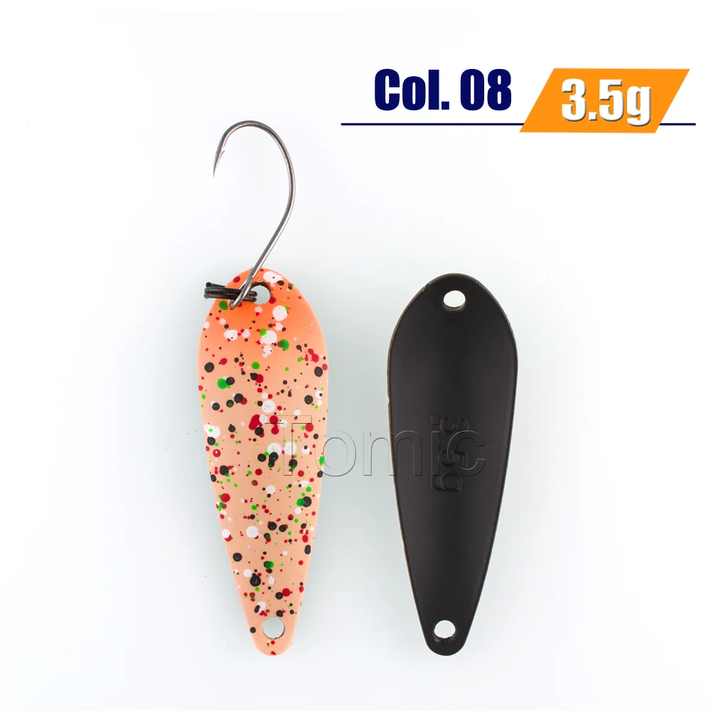 3.5g Orange Tomic 3,5 г 5 г японское качество литье развевающаяся форель области UL микро рыболовные ложки металлические приманки жесткая приманка Спиннер уф матовый цвет - Цвет: 3.5g Orange