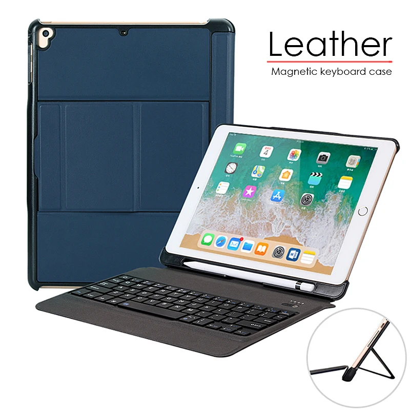 Кожаный чехол с клавиатурой для iPad Air Air2 Pro 9 7 дюйма 3 цвета подсветка беспроводной