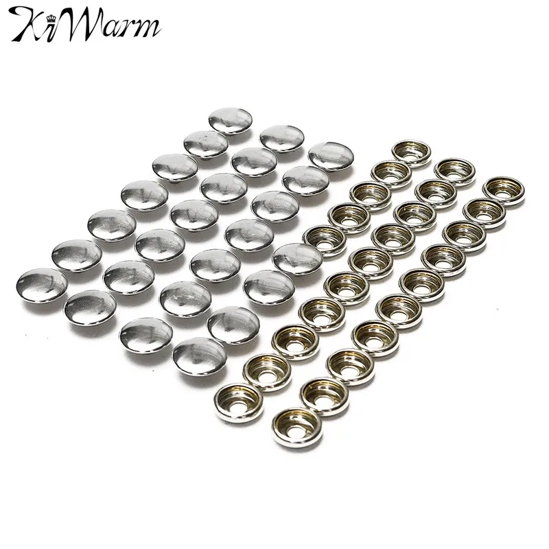 25 пар металлических колпачков кнопочные розетки заклепки для лодок прочные из