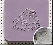size 4x4cm Детское натуральное мыло ручной работы акриловое уплотнение Мини DIY натуральный органический стеклянный штамп - Цвет: size 4x4cm