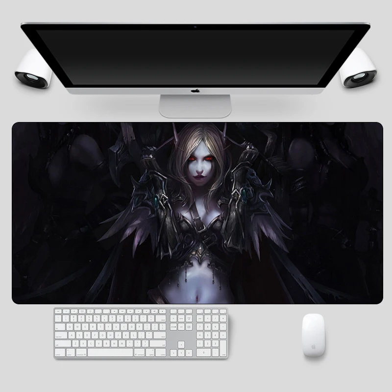 Большой игровой коврик для мыши World of Warcraft 60 х30 см геймерский с аниме сексуальный