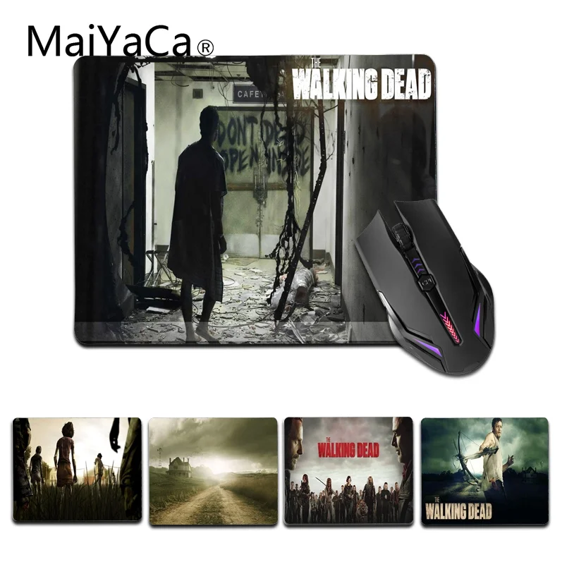 Резиновый коврик для мыши MaiYaCa с изображением ходячих мертвецов размер 180x220x2 мм и