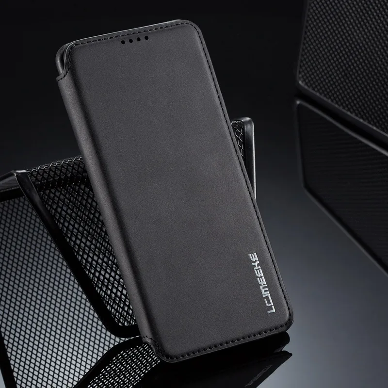 YISHANGOU роскошный Магнитный Флип-кошелек чехол для телефона huawei P30 Pro P20 Lite NOVA 3E 4E из искусственной кожи с подставкой и отделениями для карт тонкий Чехол - Цвет: Black