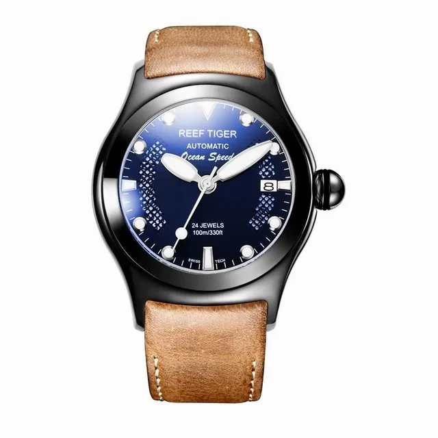 Мужские наручные часы Reef Tiger Aurora Serier RGA704 модные деловые автоматические