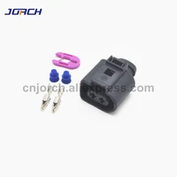 10 sets 2 pin 3 5mm plug automotive wiring harness connector 1j0973722 electrical horn sensor connectors 1j0 973 722