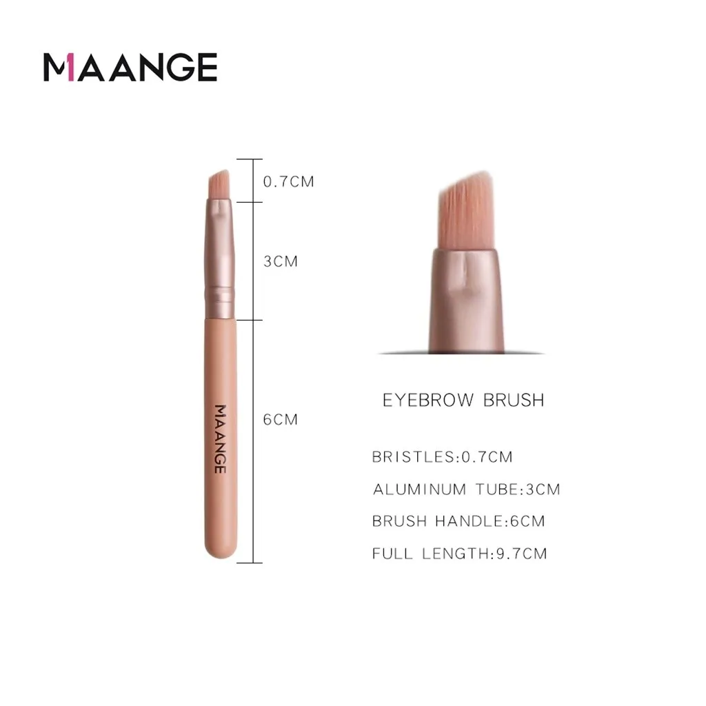 MAANGE, 4 шт., мини кисти для макияжа, набор, Профессиональная деревянная ручка, румяна, тени для век, кисть для основы, инструменты для макияжа, Maquillaje L58