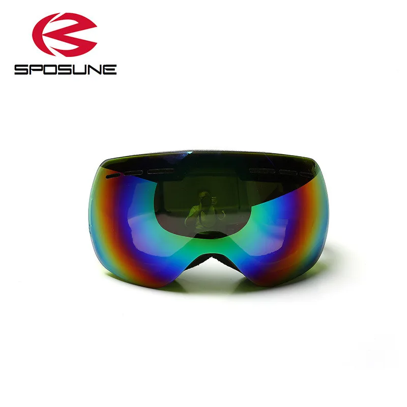 Безрамные лыжные очки мужские женские очки для сноуборда gafas лыжные очки Анти-туман УФ ветрозащитные зимние лыжные очки