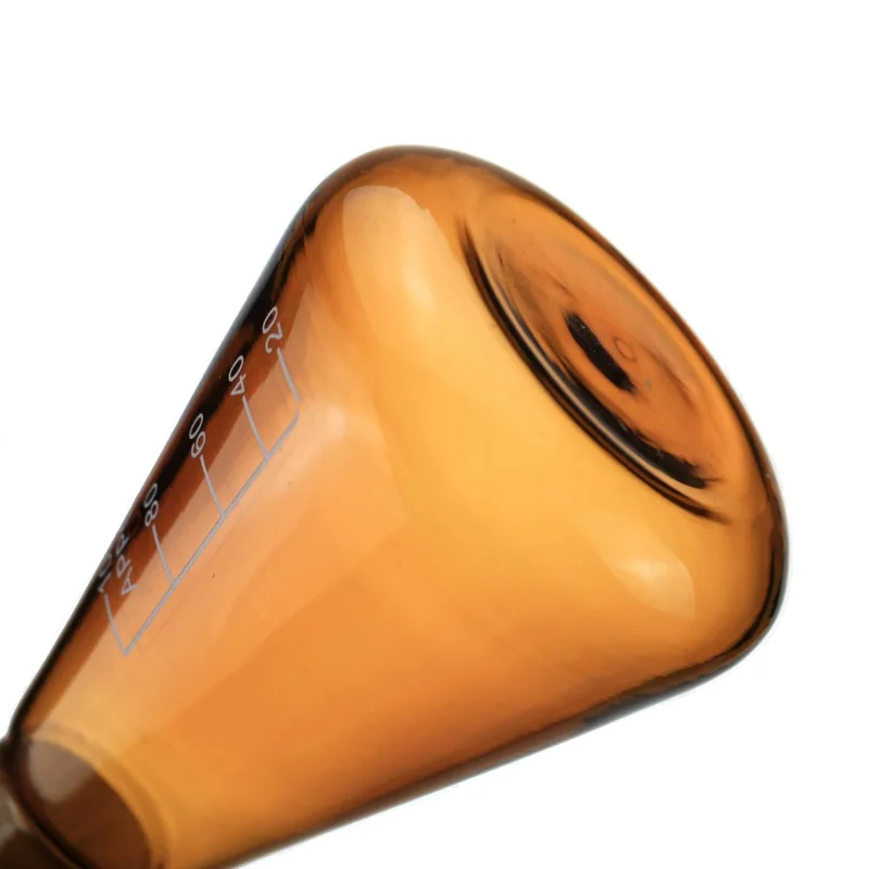 YCLAB 50 мл коническая колба коричневого янтарного боросиликатного стекла 3