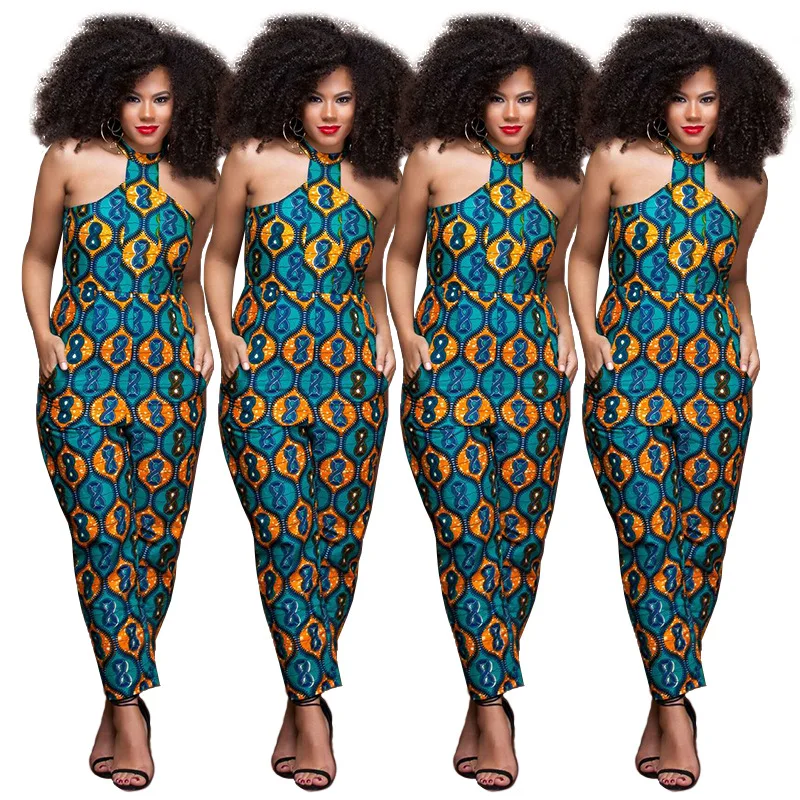 Модный стиль 2019 новый женский комбинезон большого размера в африканском стиле |