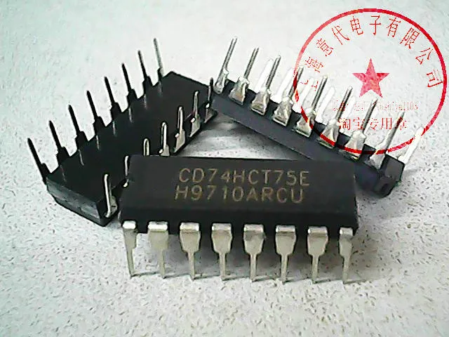 10 шт. CD74HCT75E 74HCT75 HCT75E DIP-16 новая и оригинальная прозрачная защелка 4-канальный d-тип