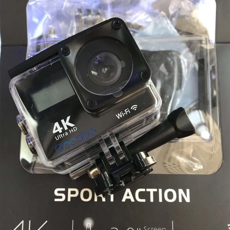 Оригинальная Спортивная Экшн-камера Goodpa go pro hero 2,0 lcd 30M Водонепроницаемая 4K WiFi go pro Спортивная камера для экстремального дайвинга шлем