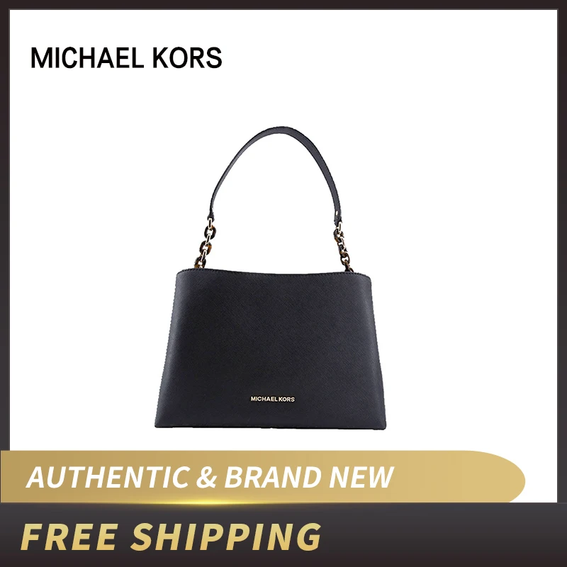 Большая Сумка кросс боди Michael Kors Sofia Portia кожаная сумочка из сафьяно