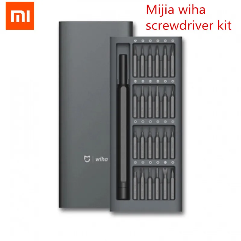 Набор отверток Xiaomi Mijia Wiha комплект с 24 точными магнитными насадками в алюминиевой
