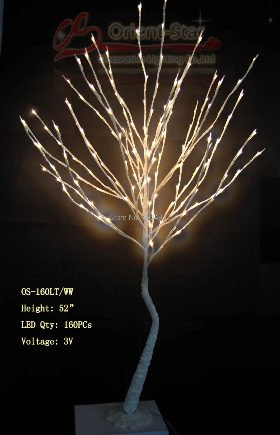 5" чистый белый 160LED ива дерево в 3 V напряжение с DC адаптер ветви деревьев, светлый или ветви свет с основанием, Свадебный деко