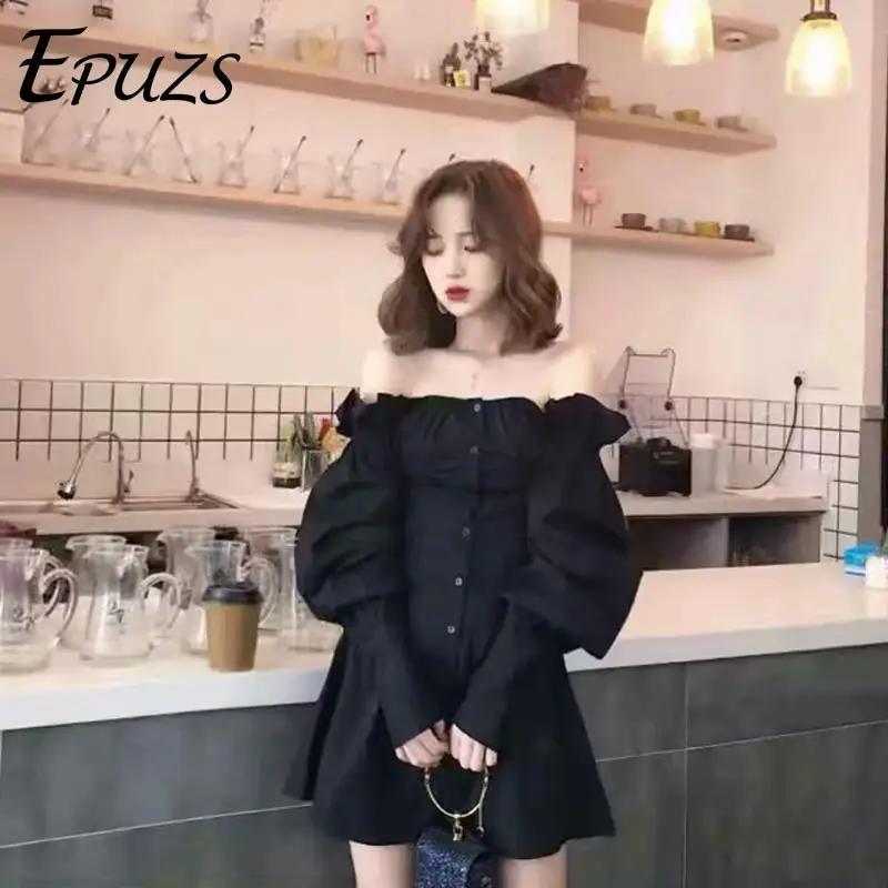 Женское платье в винтажном стиле белое с оборками и длинным рукавом Пляжное