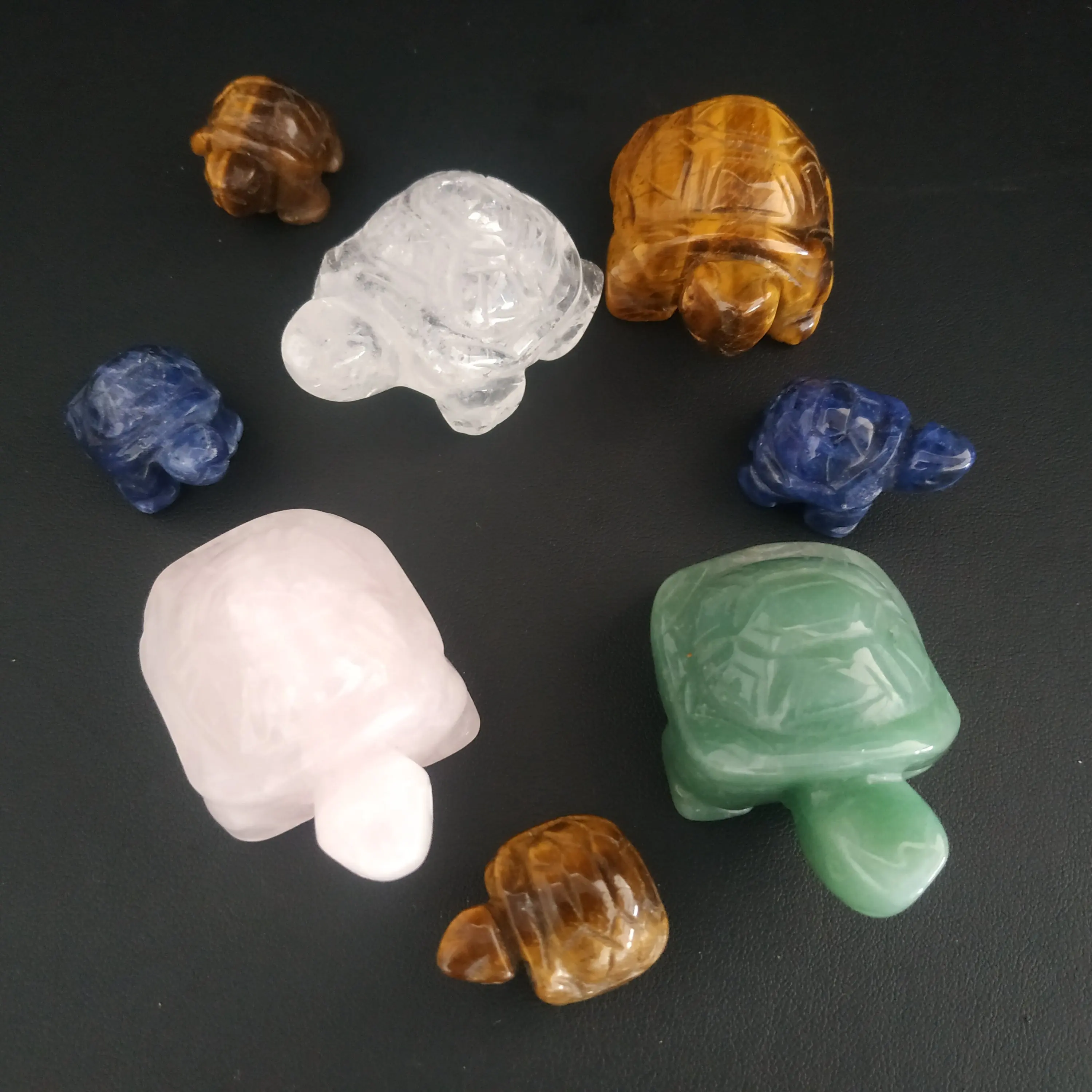 Природные кристаллы резки черепаха кварц Кристалл Животные|Камни| |