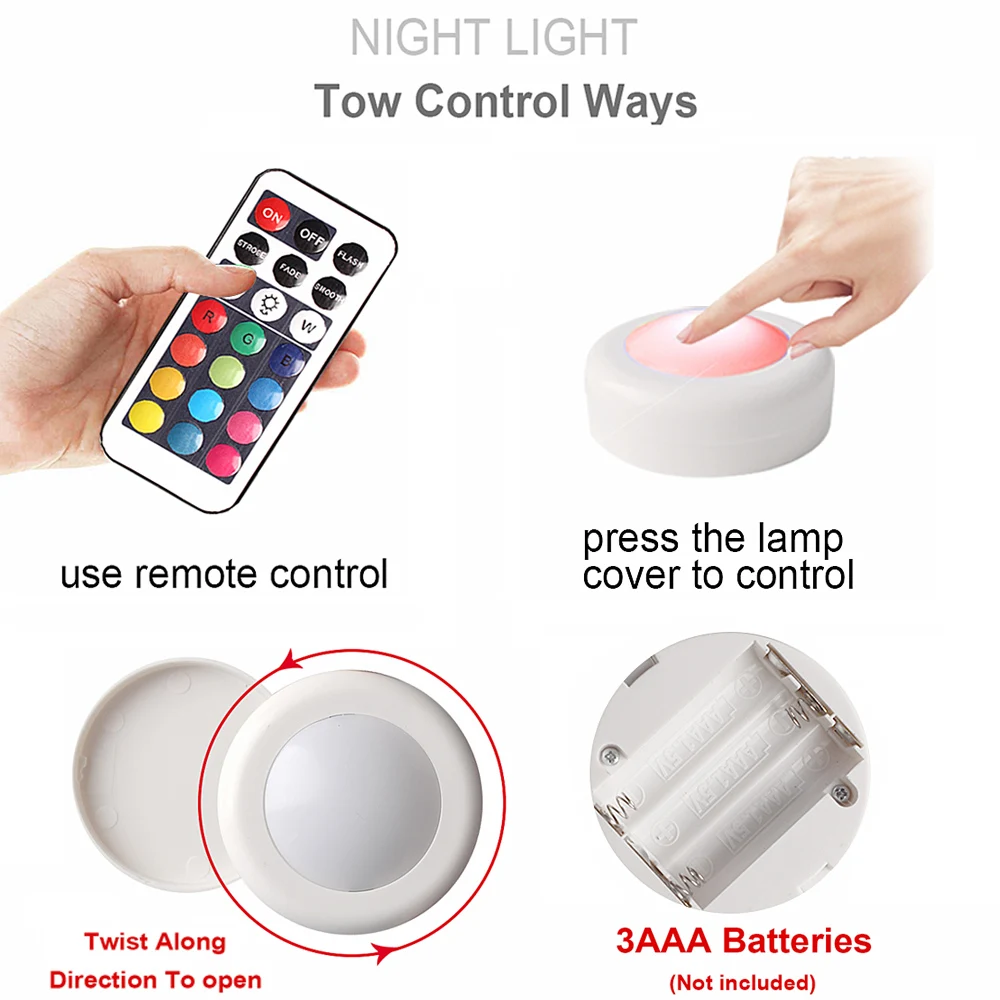 Светодиодный светильник с регулируемой яркостью RGB кухонный сенсорным датчиком
