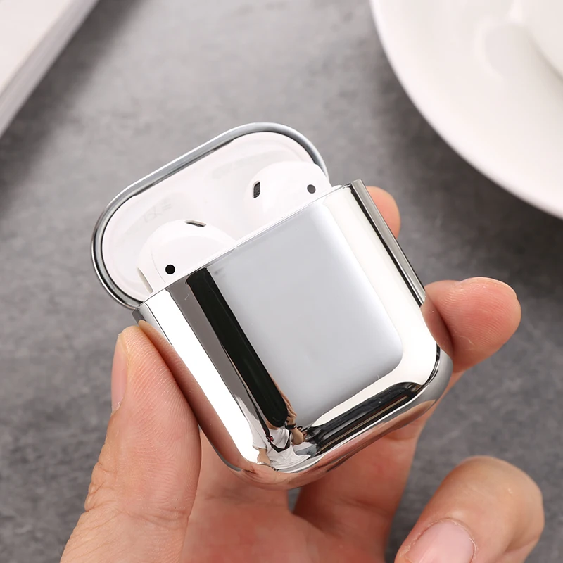 Wireless Bluetooth Earphone Plating Hard PC Case For Apple AirPods 1 2 Fashion Headset Protector Safe Bag | Электроника