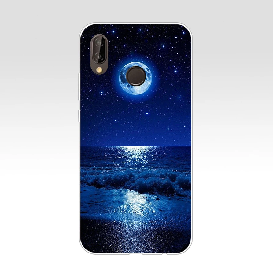 Чехол для Huawei P20 Lite 5 84 дюйма Мягкий Резиновый ТПУ силиконовый чехол задней панели