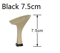 Black 7.5cm Женская Обувь для бальных и латиноамериканских танцев; Цвет Черный; обувь для танцев для сальсы, Танго, вальса; Свадебная обувь; замшевая подошва; Каблук 6 см; 1839 - Цвет: Black 7.5cm