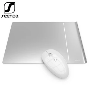 Нескользящий коврик для мыши SeenDa из алюминиевого сплава, двухсторонний коврик для мыши с точным управлением, игровые двухсторонние коврики для мыши, легкая чистка