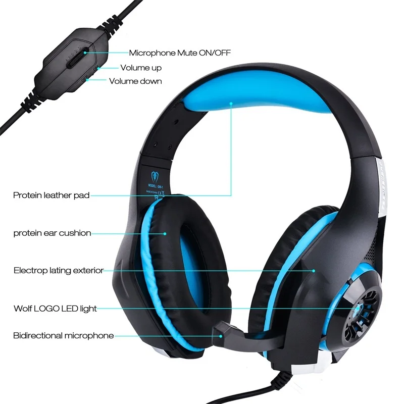 Новинка для мобильного телефона PS4 psp PC Игровые наушники 3,5 мм+ usb Проводная гарнитура с микрофоном светодиодный фонарь шумоподавляющие наушники