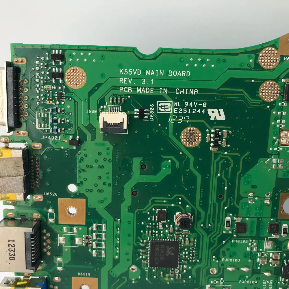 KEFU K55A для ASUS K55VD K55A материнская плата REV3.1 без видеокарты K55A материнская плата для ноутбука оригинальная плата тестовая работа