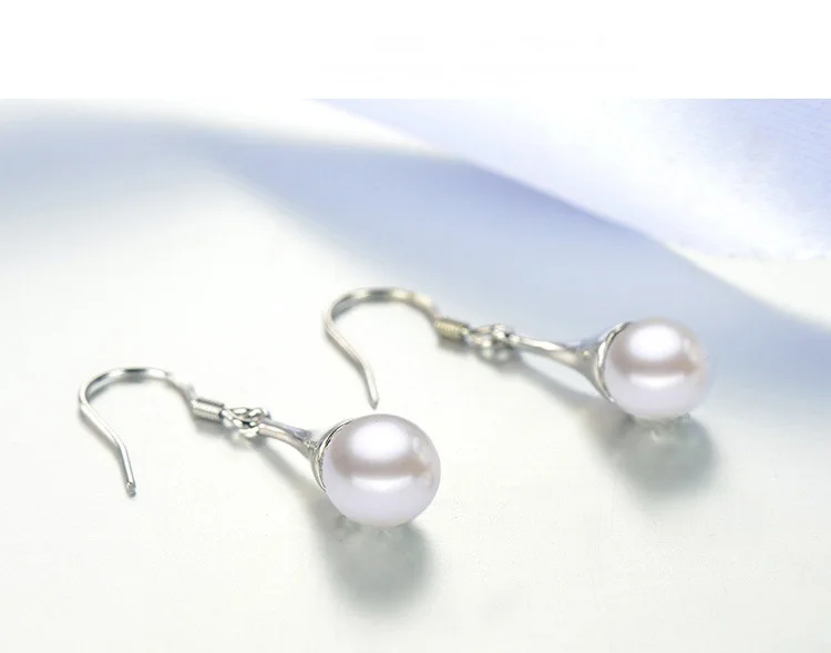 Серьги из стерлингового серебра 925 пробы жемчужные серьги модные женские